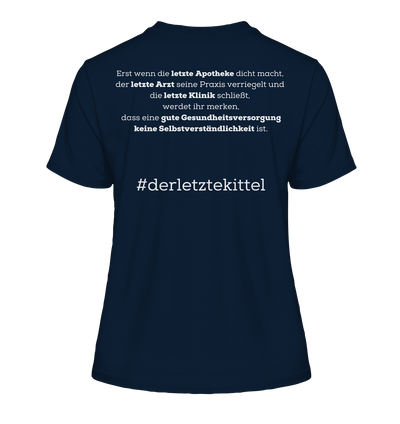 #derletztekittel - Damen T-Shirt Backprint