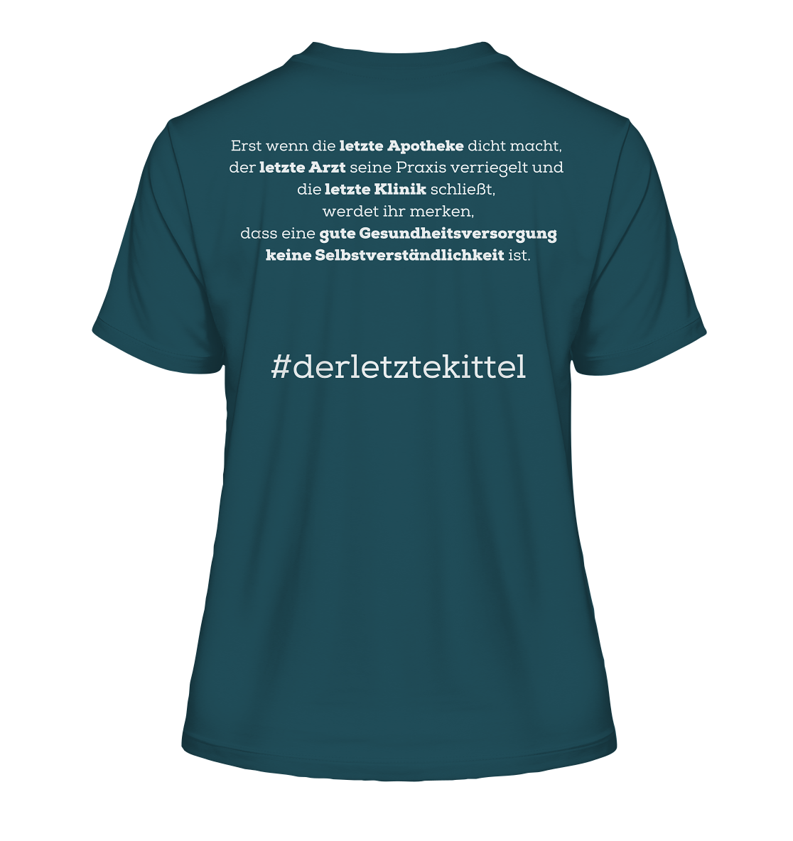 #derletztekittel - Damen T-Shirt Backprint