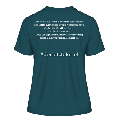 #derletztekittel - Damen T-Shirt Backprint