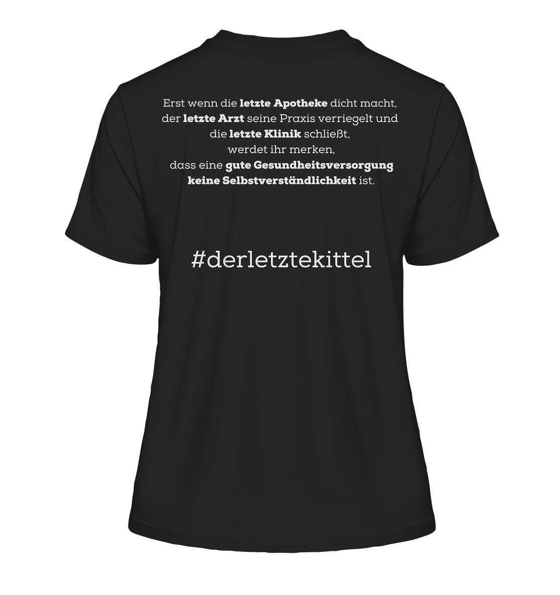 #derletztekittel - Damen T-Shirt Backprint