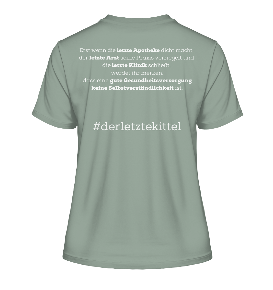 #derletztekittel - Damen T-Shirt Backprint