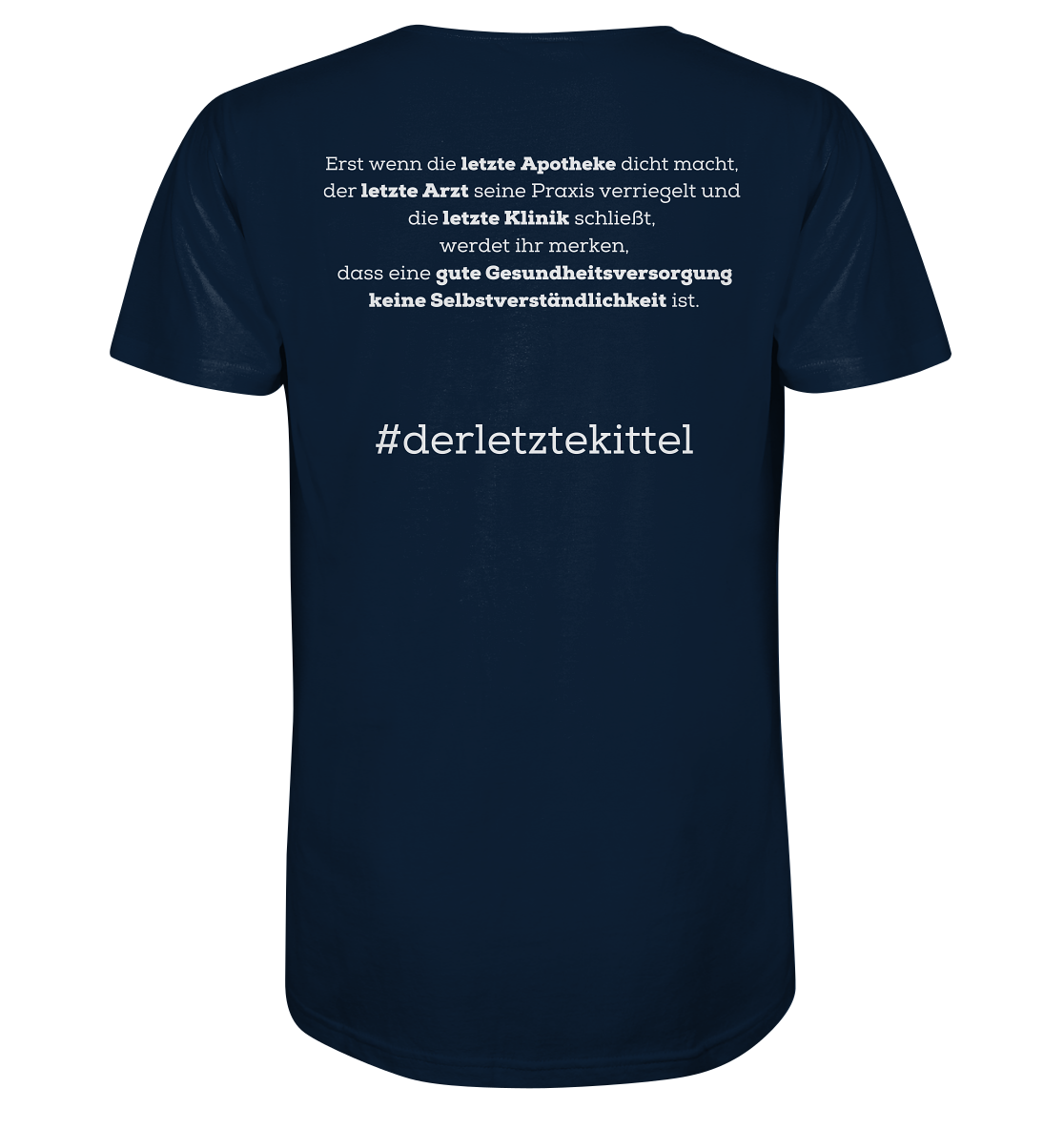 #derletztekittel - Unisex T-Shirt Backprint