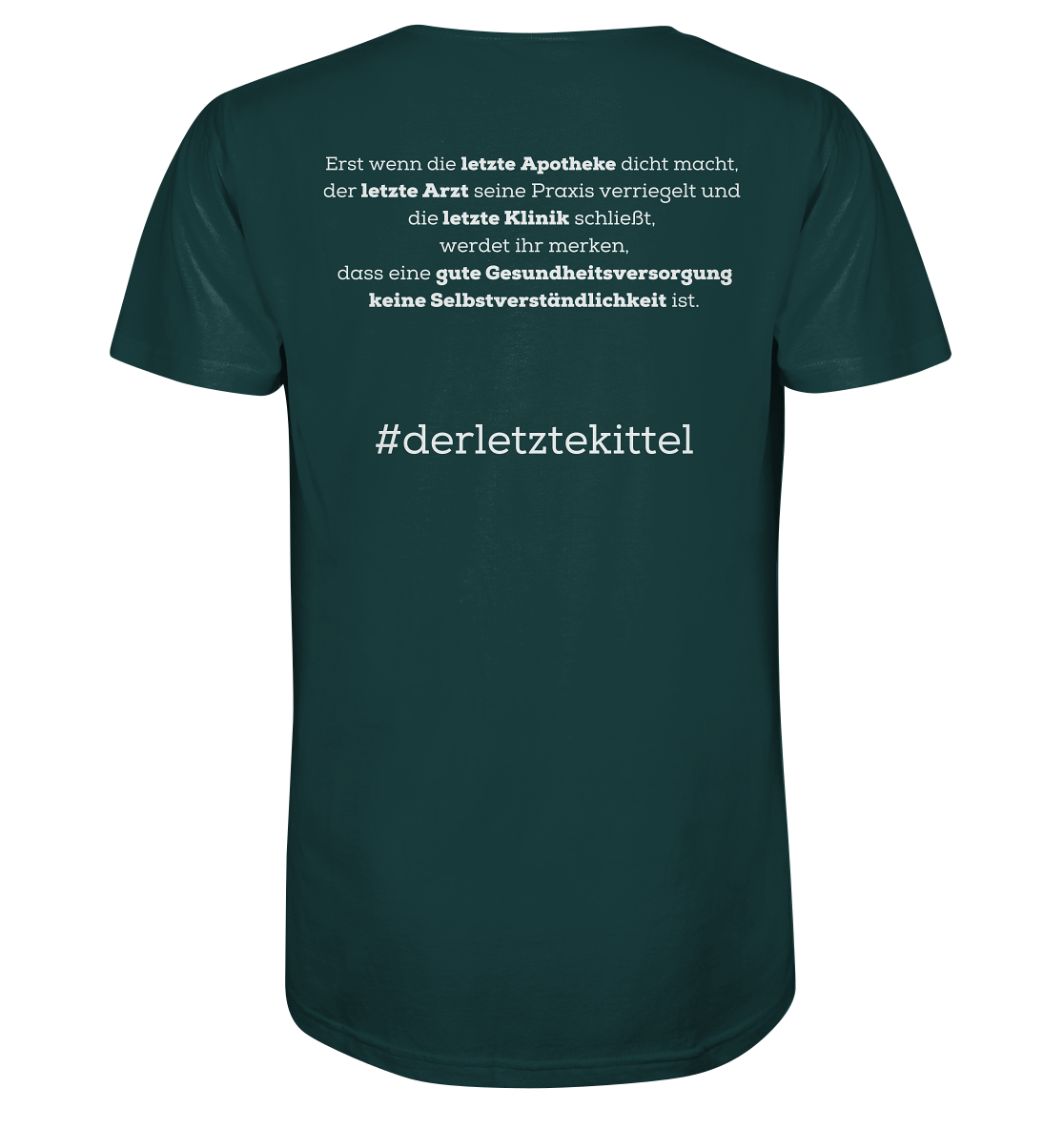 #derletztekittel - Unisex T-Shirt Backprint