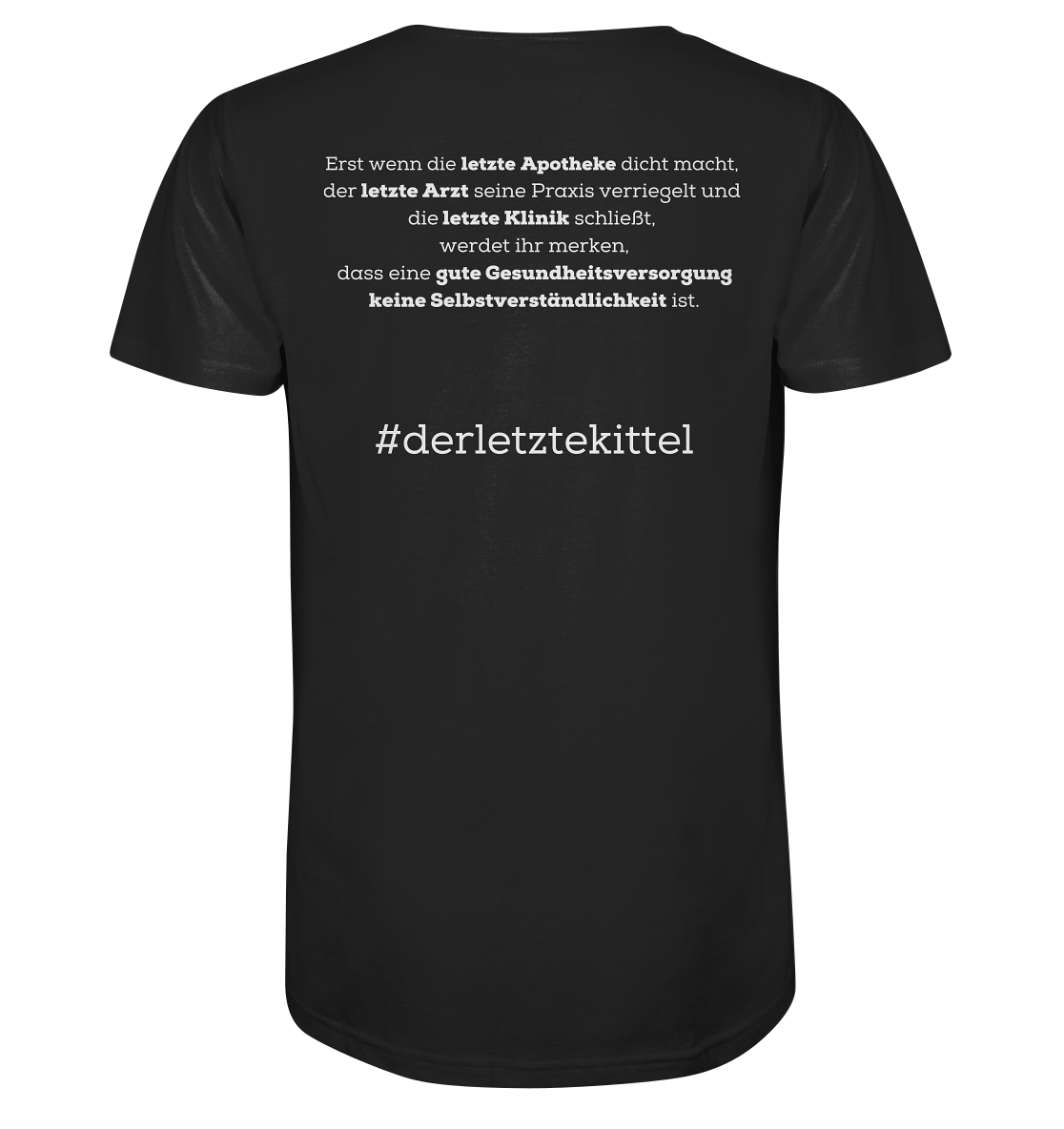 #derletztekittel - Unisex T-Shirt Backprint