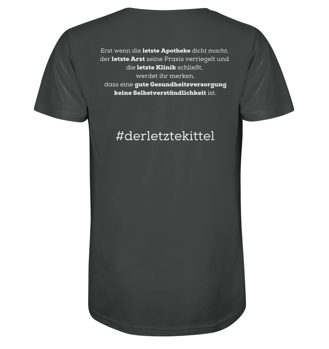 #derletztekittel - Unisex T-Shirt Backprint