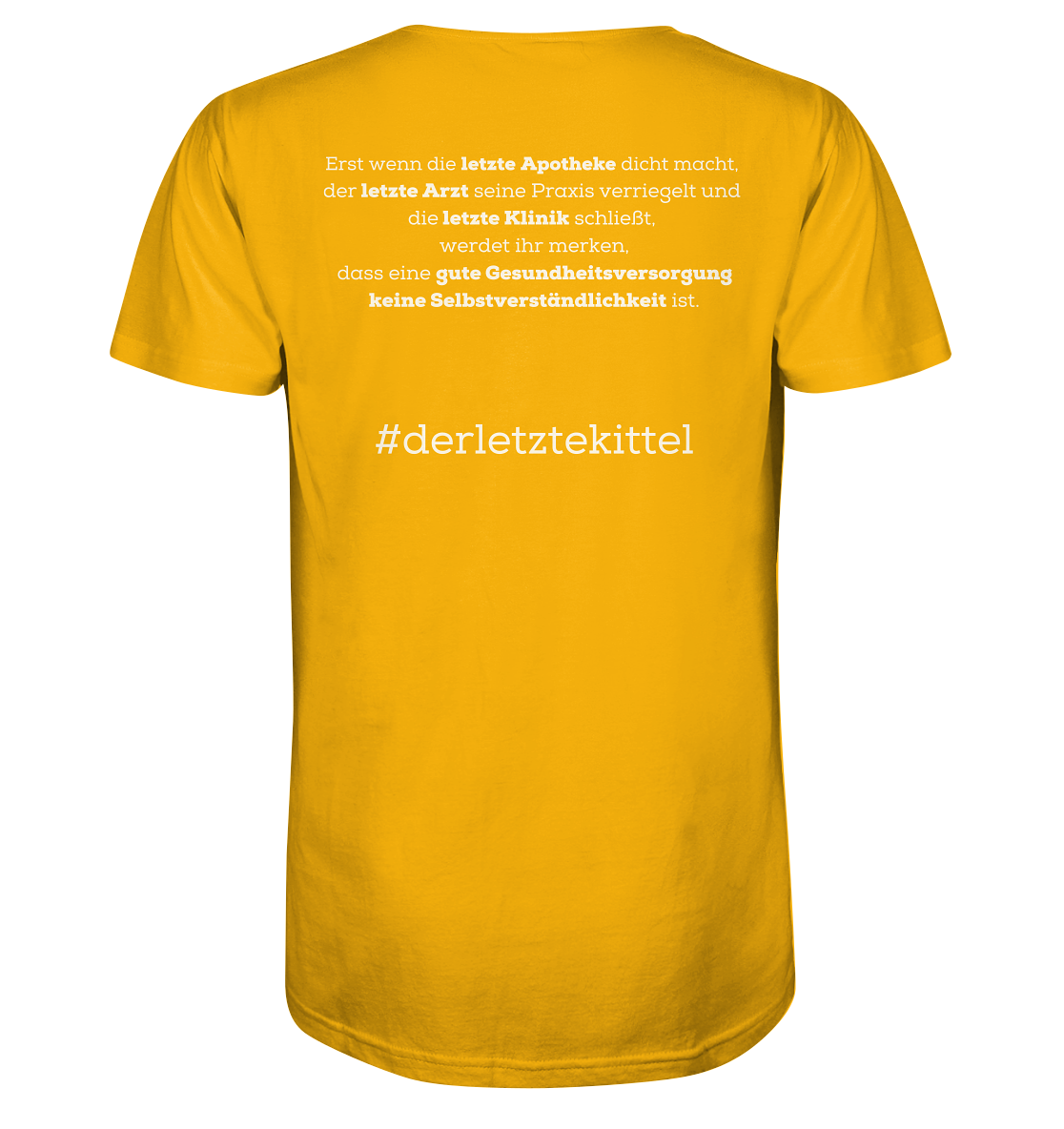 #derletztekittel - Unisex T-Shirt Backprint