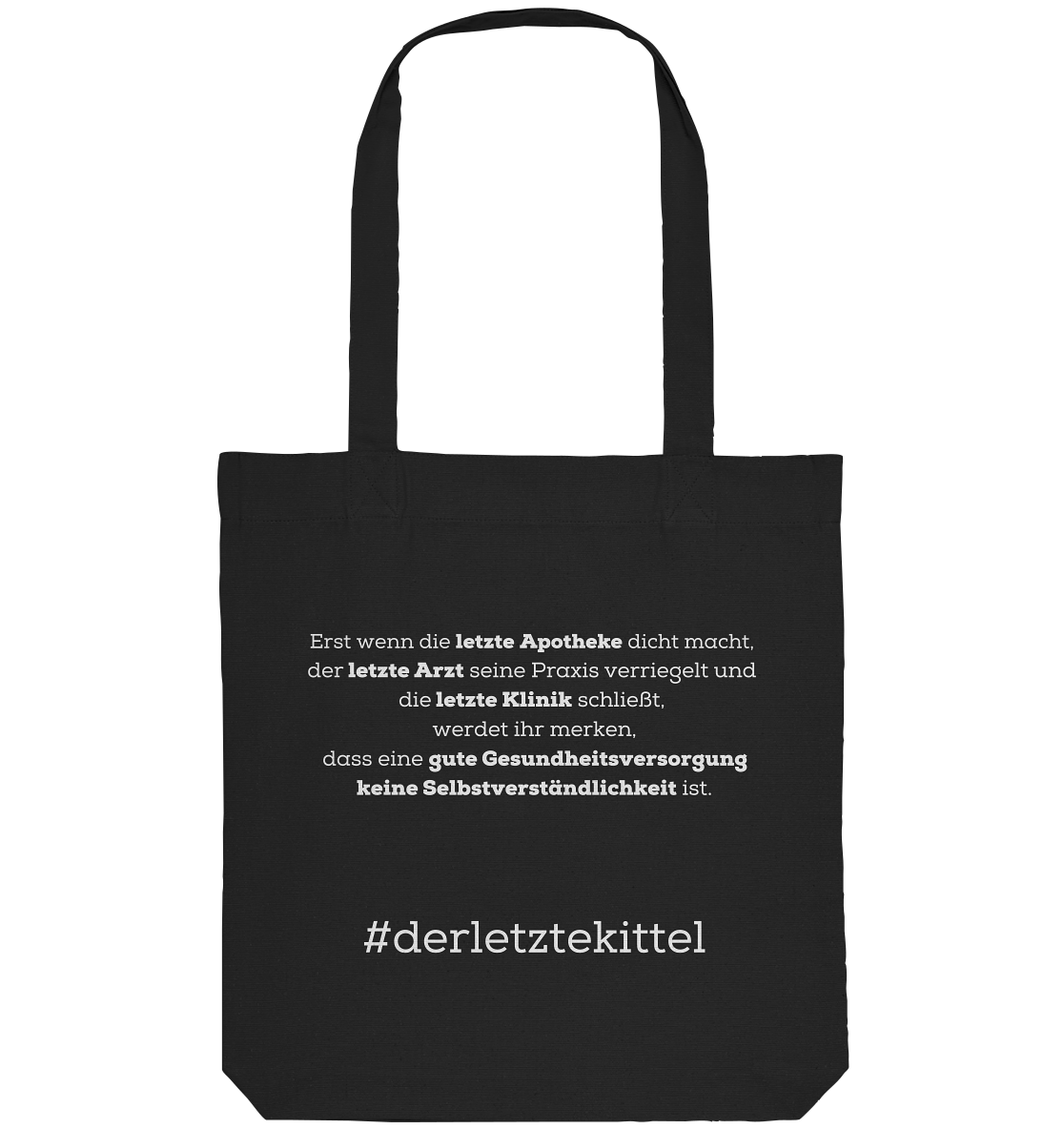 #derletztekittel - Tasche