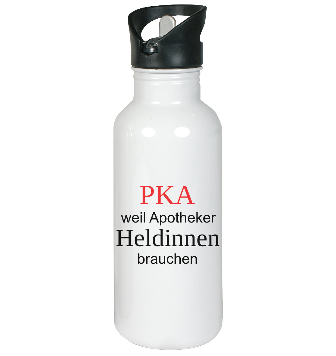 PKA weil Apotheker Heldinnen brauchen - Edelstahl-Trinkflasche