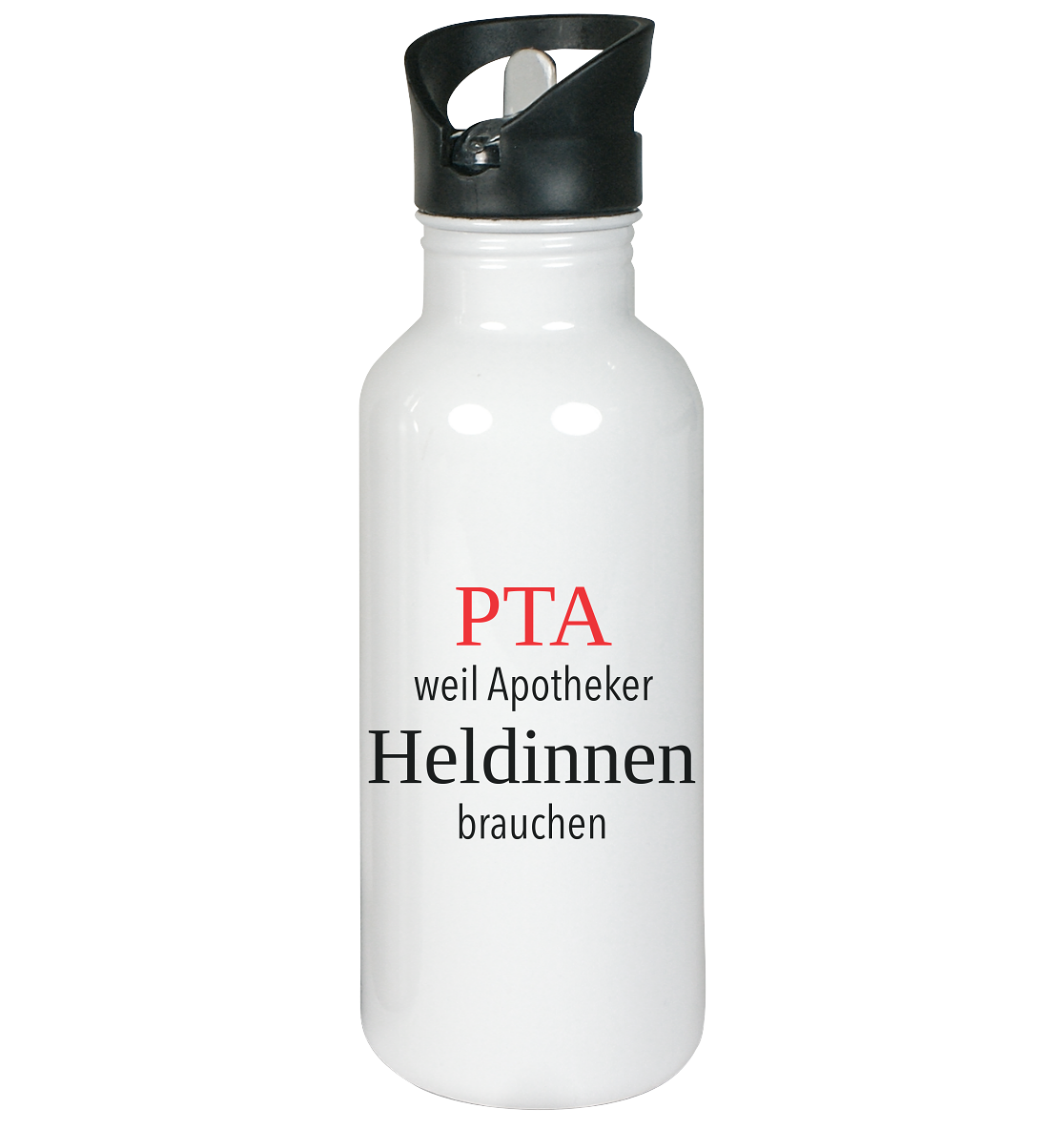 PTA weil Apotheker Heldinnen brauchen - Edelstahl-Trinkflasche