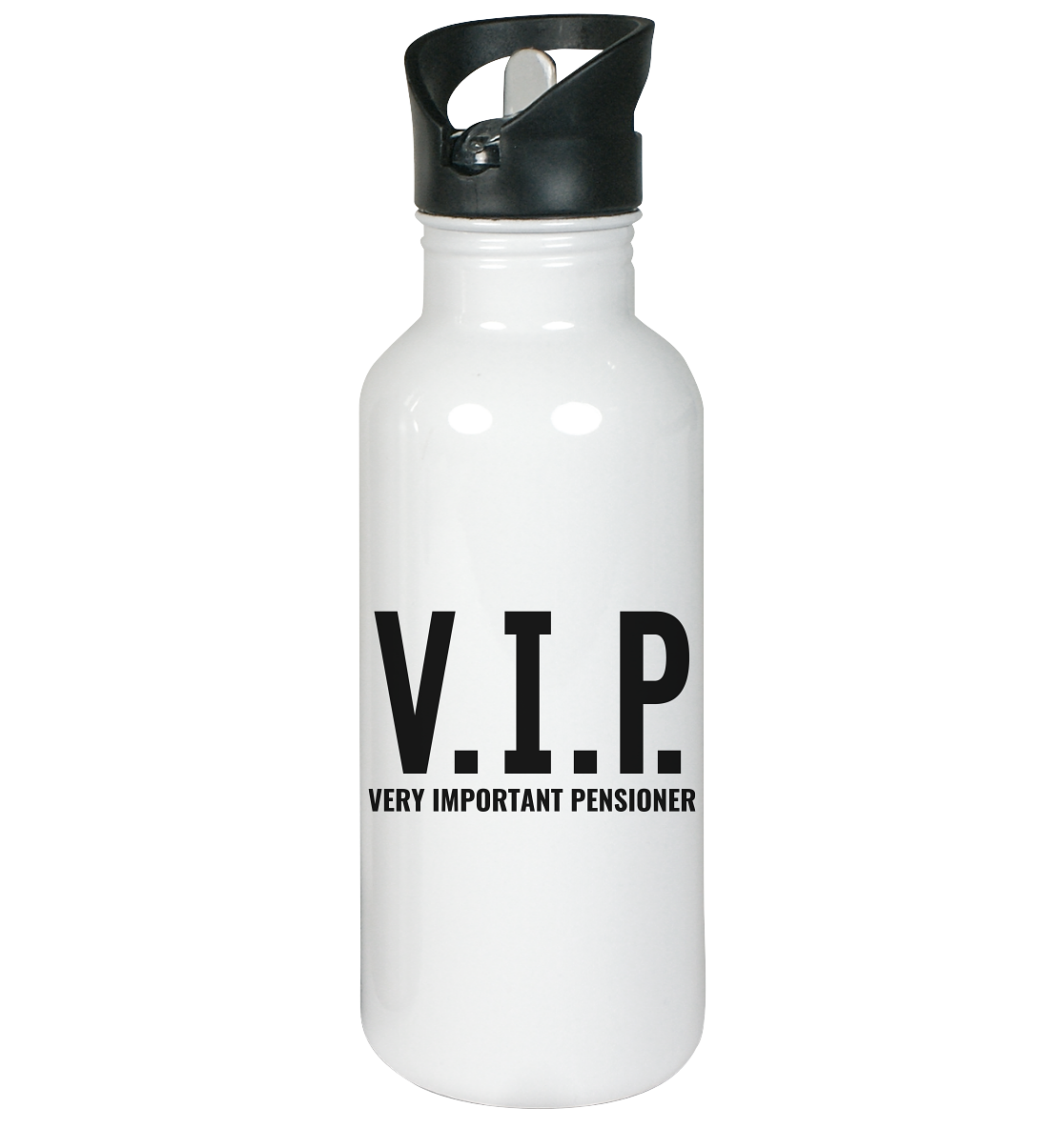 V.I.P. Very important pensioner - Edelstahl-Trinkflasche