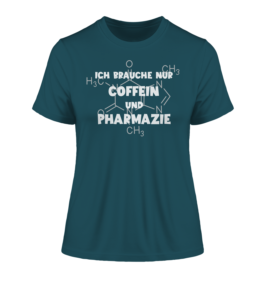 Ich brauche nur Coffein und Pharmazie - Damen Bio T-Shirt