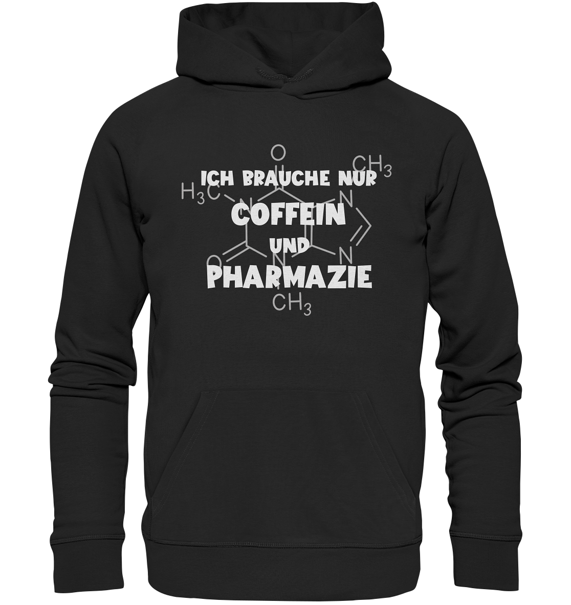 Ich brauche nur Coffein und Pharmazie - Hoodie