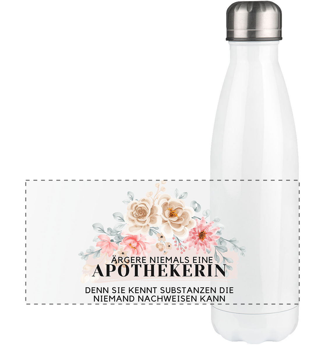 Ärgere niemals eine Apothekerin - Panorama Thermoflasche 500ml