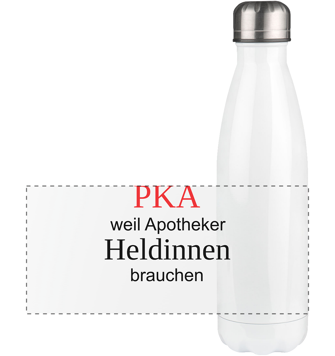 PKA weil Apotheker Heldinnen brauchen - Panorama Thermoflasche 500ml