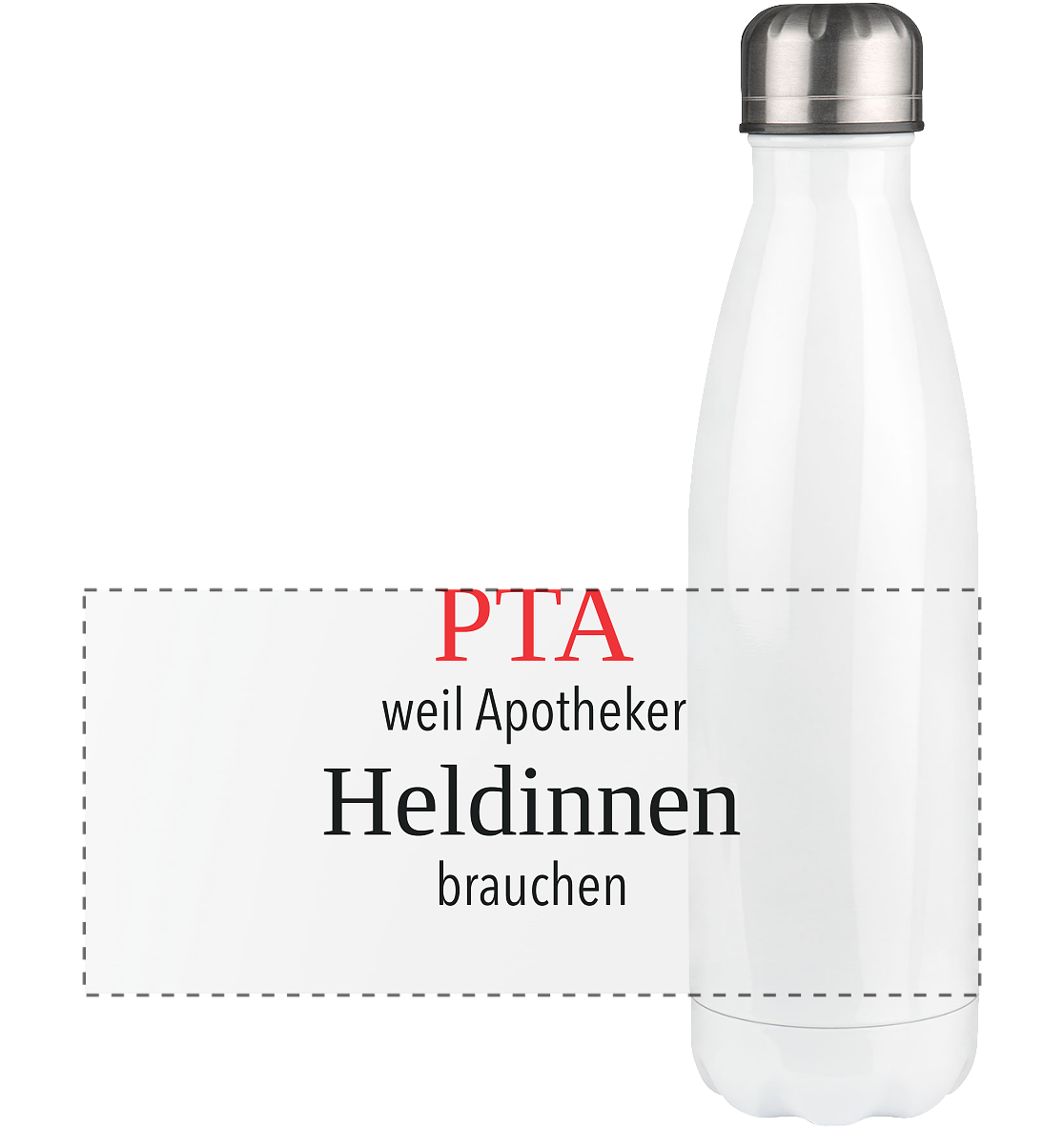 PTA weil Apotheker Heldinnen brauchen - Panorama Thermoflasche 500ml