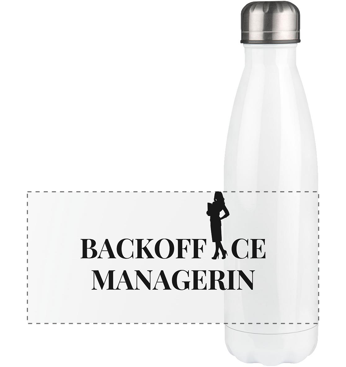 Backoffice Managerin Frau - Panorama Thermoflasche 500ml