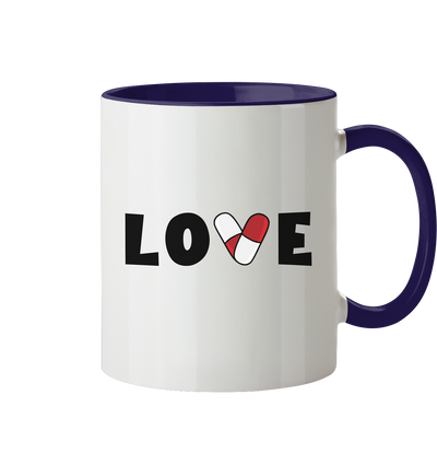 LOVE - Tasse zweifarbig