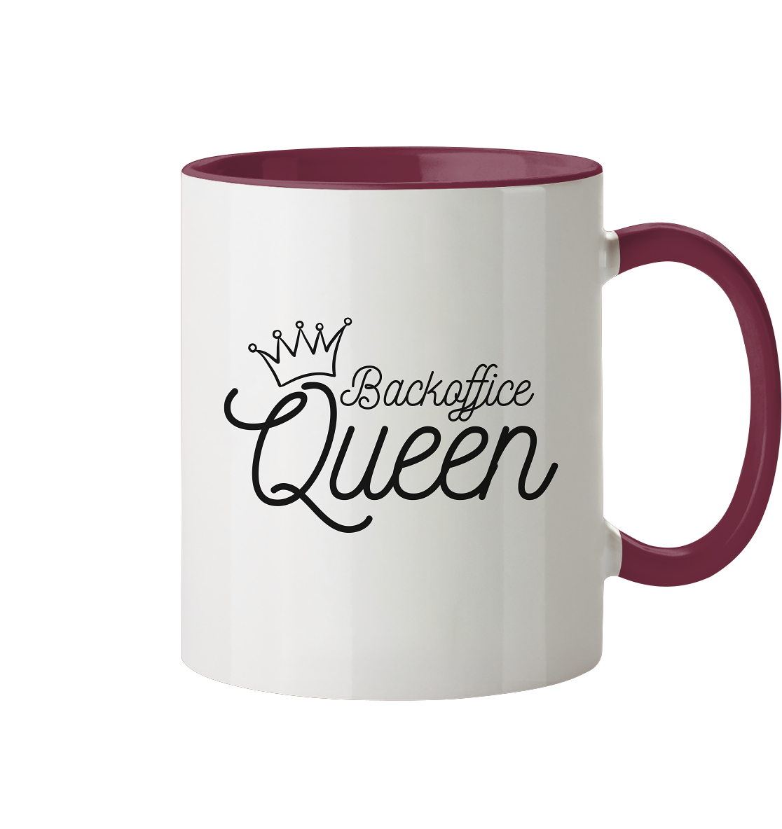 Backoffice Queen - Tasse zweifarbig