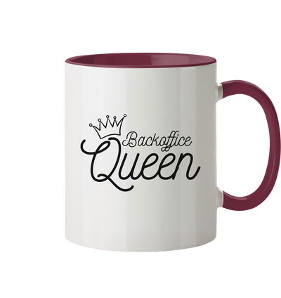 Backoffice Queen - Tasse zweifarbig