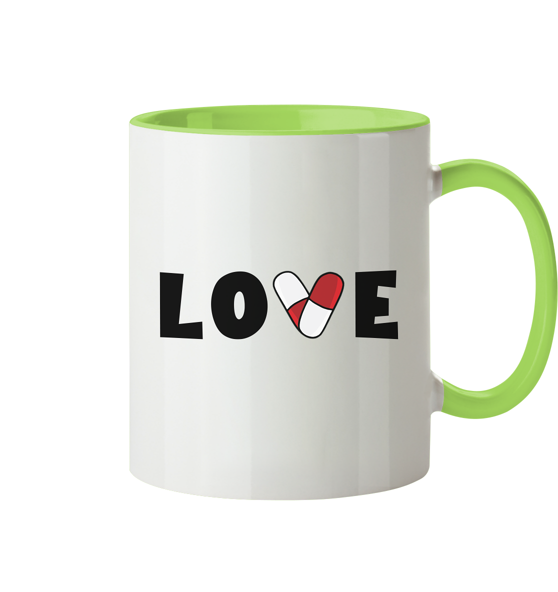 LOVE - Tasse zweifarbig