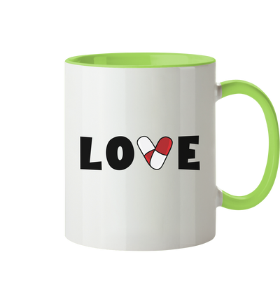 LOVE - Tasse zweifarbig